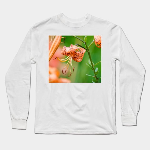 Amongst the Tiger Lilies Photograph Long Sleeve T-Shirt by love-fi